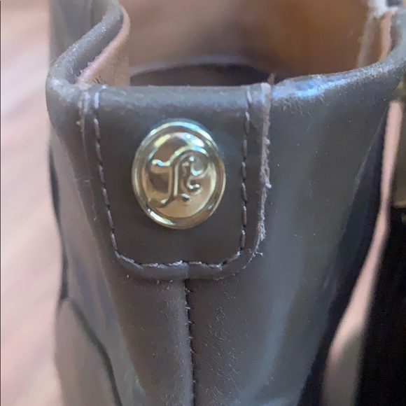 New brown leather round toe boots - Picture 5 of 8